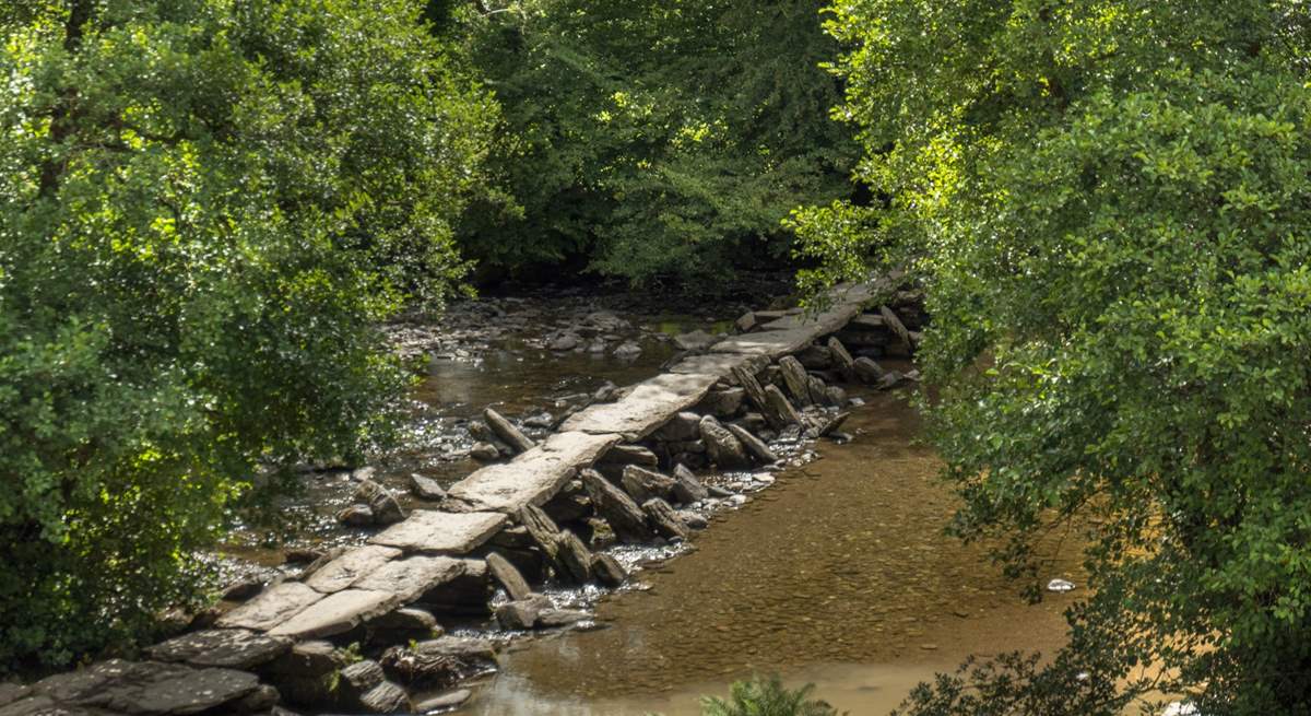 Charming Tarr Steps on Exmoor.