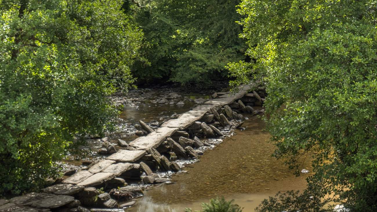 Charming Tarr Steps on Exmoor.