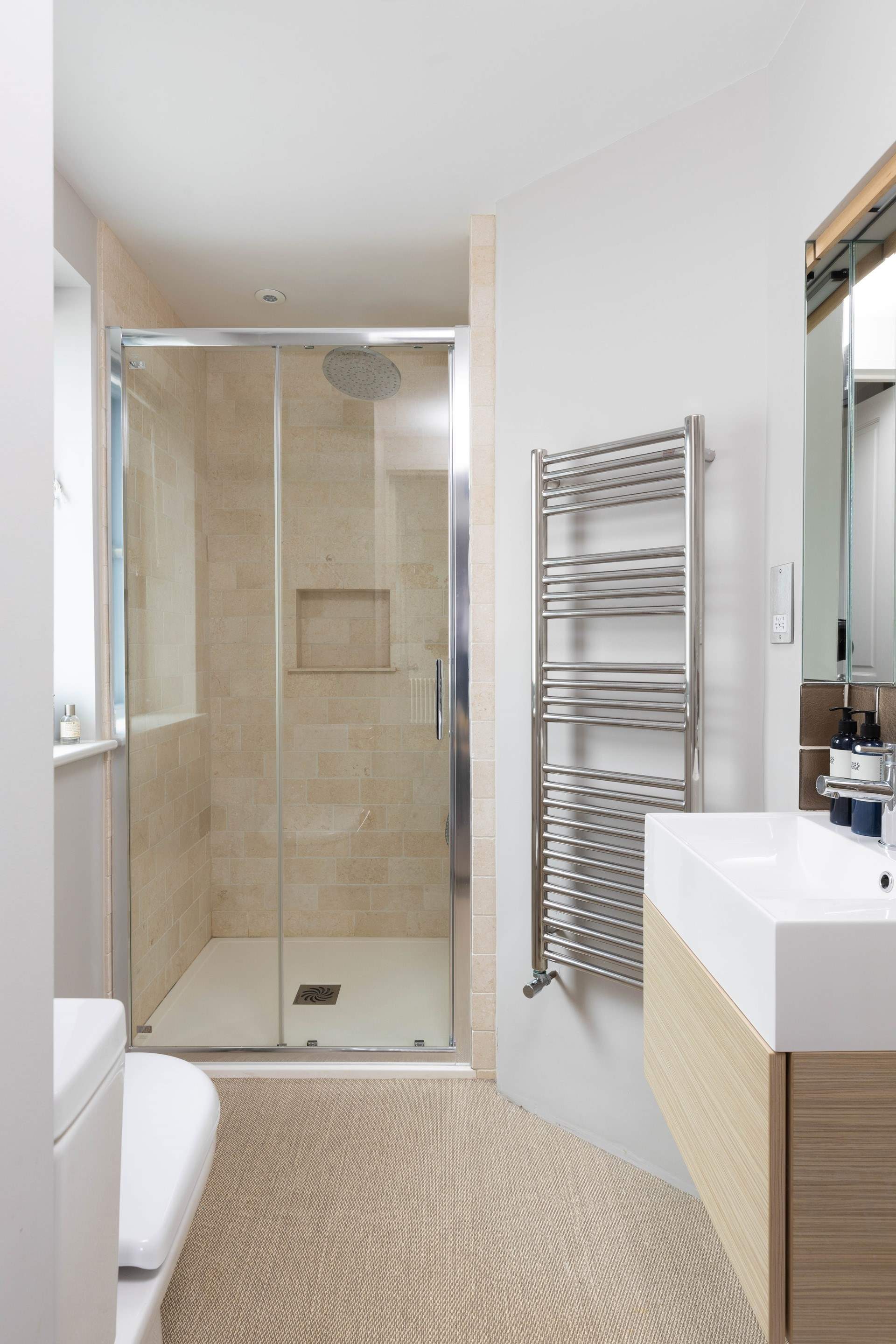 The en suite shower-room to Bedroom1.