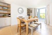 The dining-table extends so there is plenty of space to have friends over for supper.
