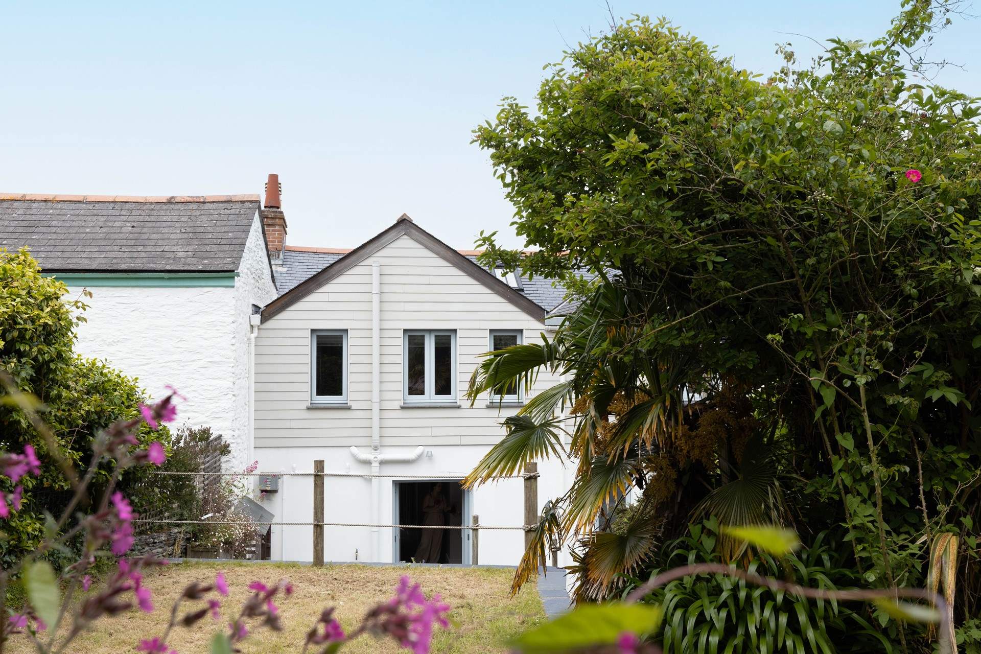 Looking back on Pendrea from the top of the garden.