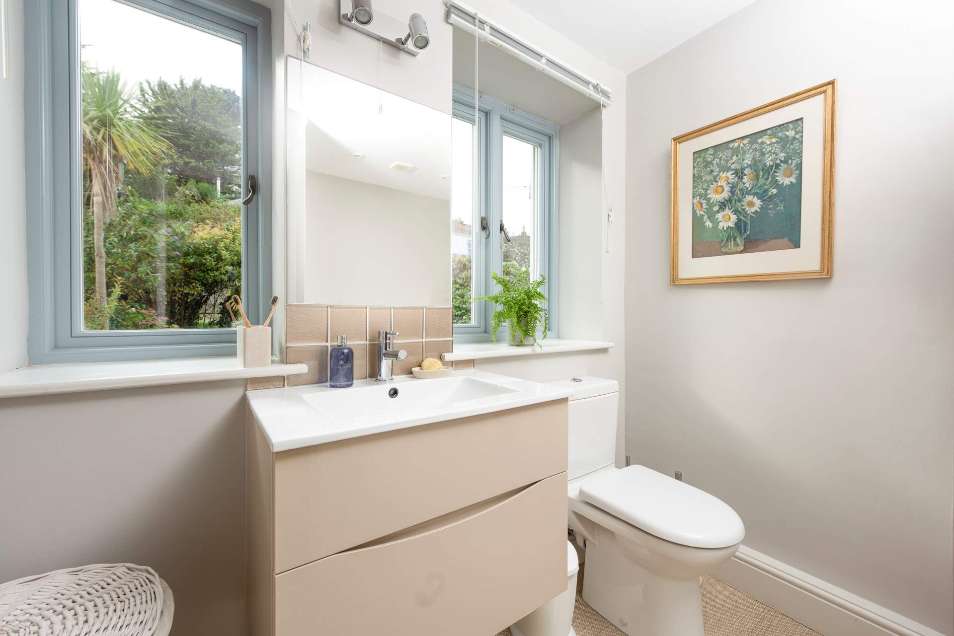 The family bathroom on the first floor. 