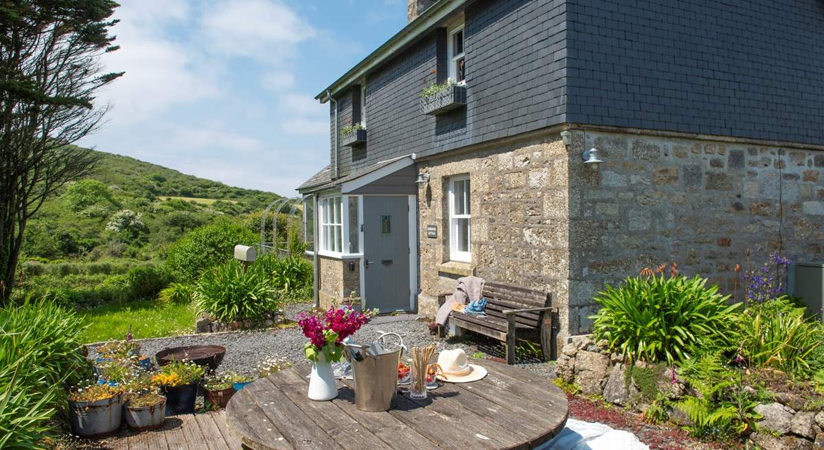 This lovely home is surrounded by the Cornish countryside.