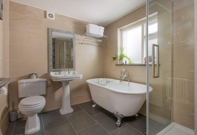 The family bathroom is of an exceptional standard.