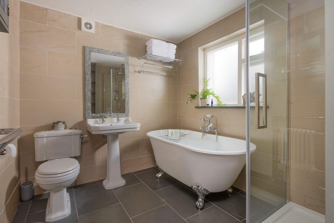 The family bathroom is of an exceptional standard.