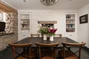 A charming sociable slate dining-table, many stories will be shared here.