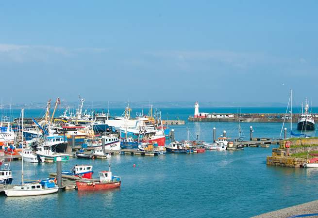 The bustling harbour of Newlyn, buy your fresh fish and light the barbecue back at the cottage.