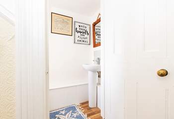 Next to the bunk-bed room is a handy WC.
