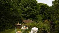 Enjoy al fresco dining in perfect peace.