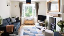 Cosy up in this stylish living-room.
