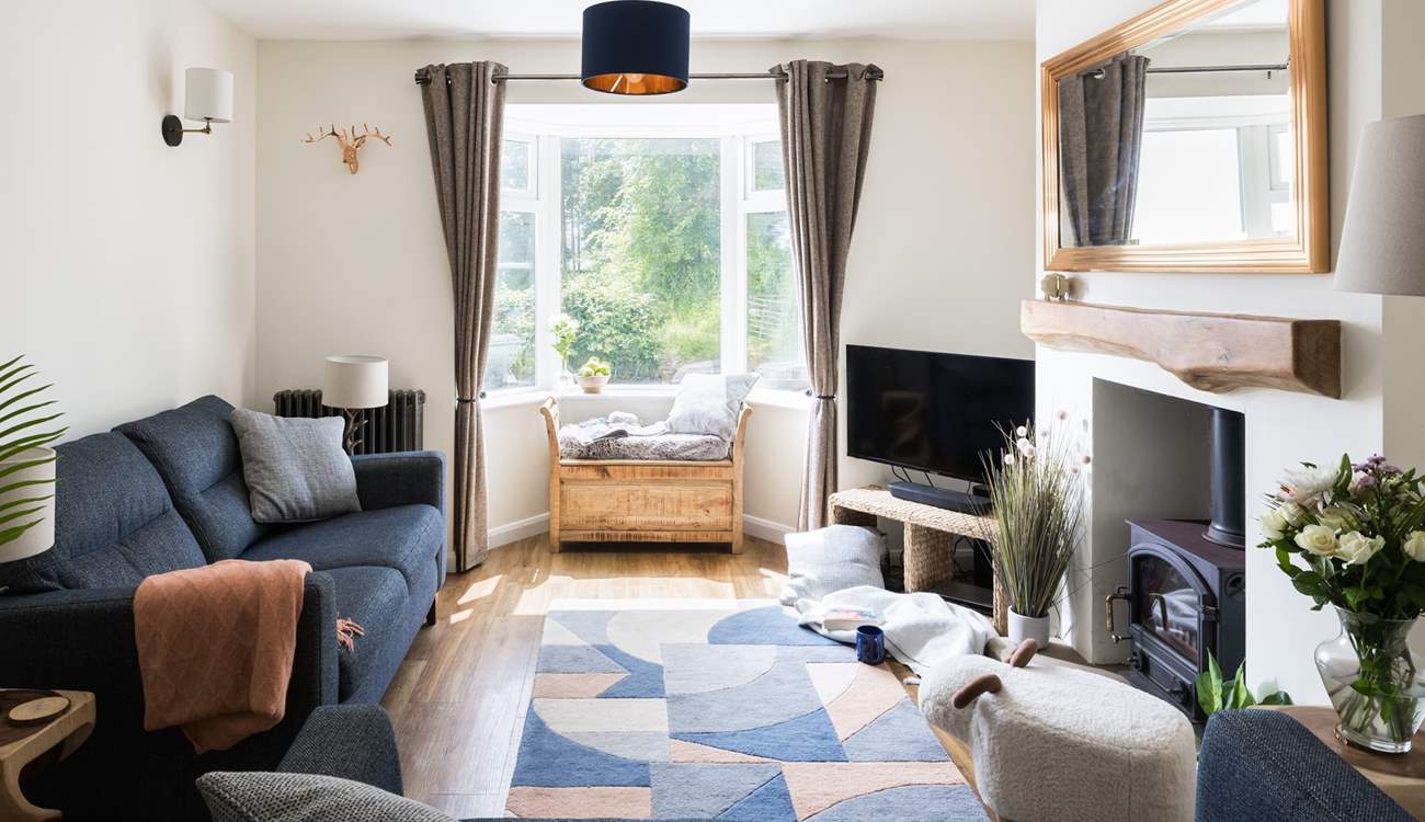 Cosy up in this stylish living-room.