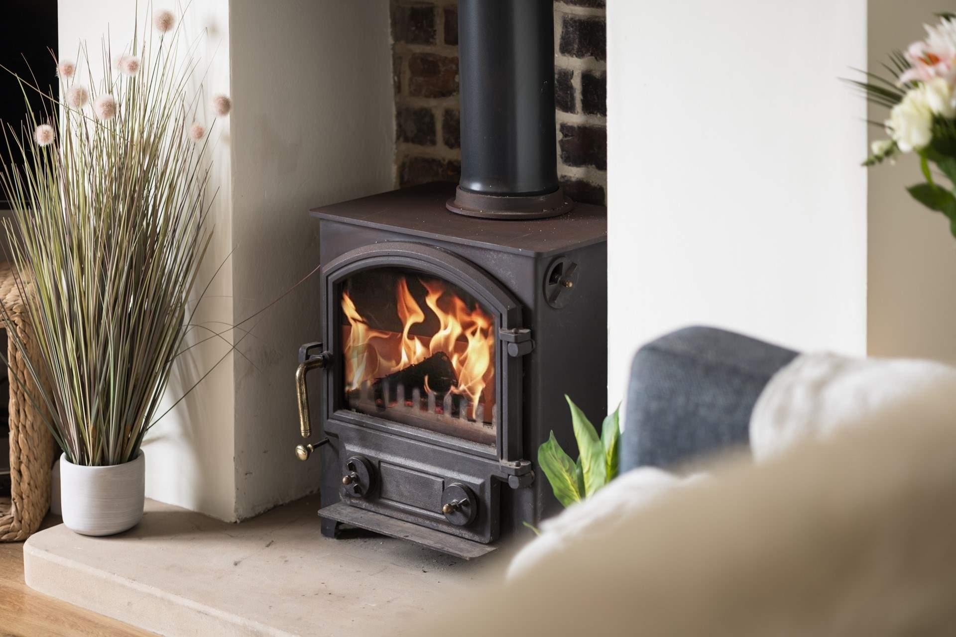 Warm your toes in front of the wood-burner.