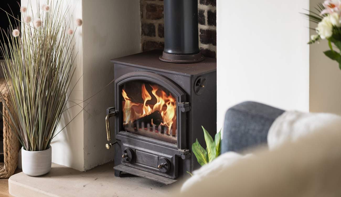 Warm your toes in front of the wood-burner.