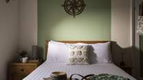 A lovely bedroom to relax in after a day on the moors.