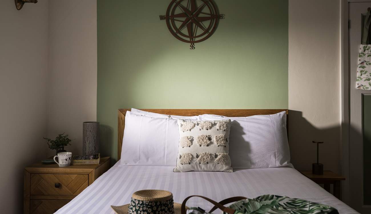 A lovely bedroom to relax in after a day on the moors.