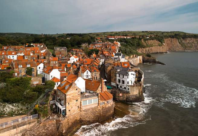 The magnificent Robin Hood's Bay at high tide.