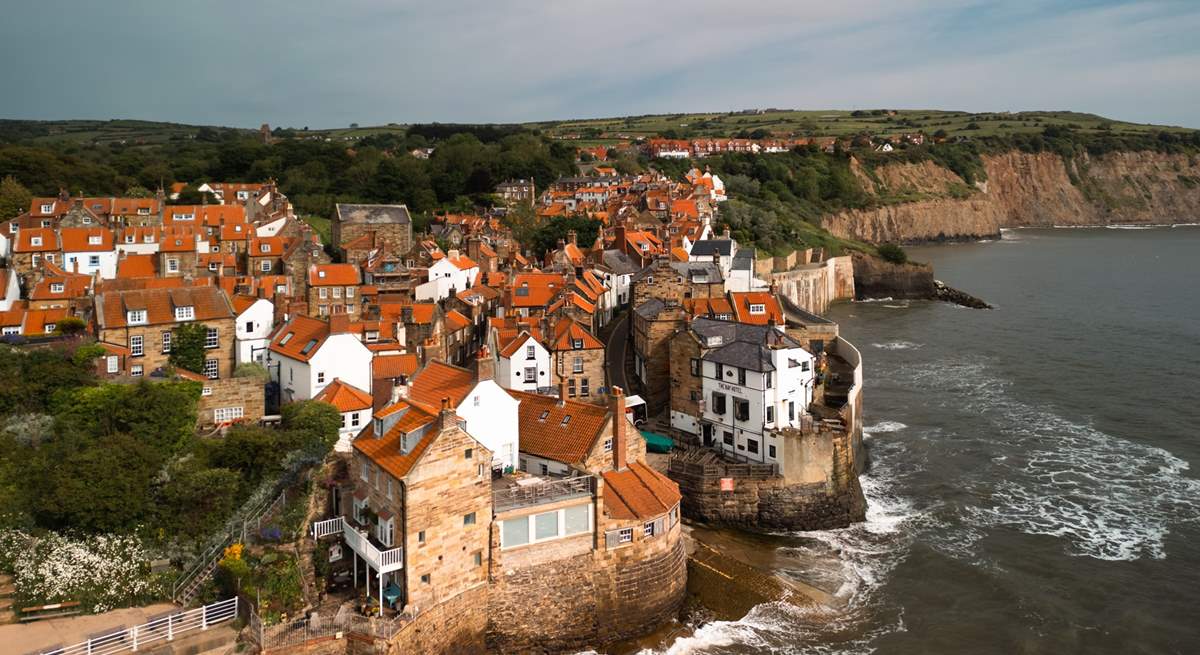 The magnificent Robin Hood's Bay at high tide.