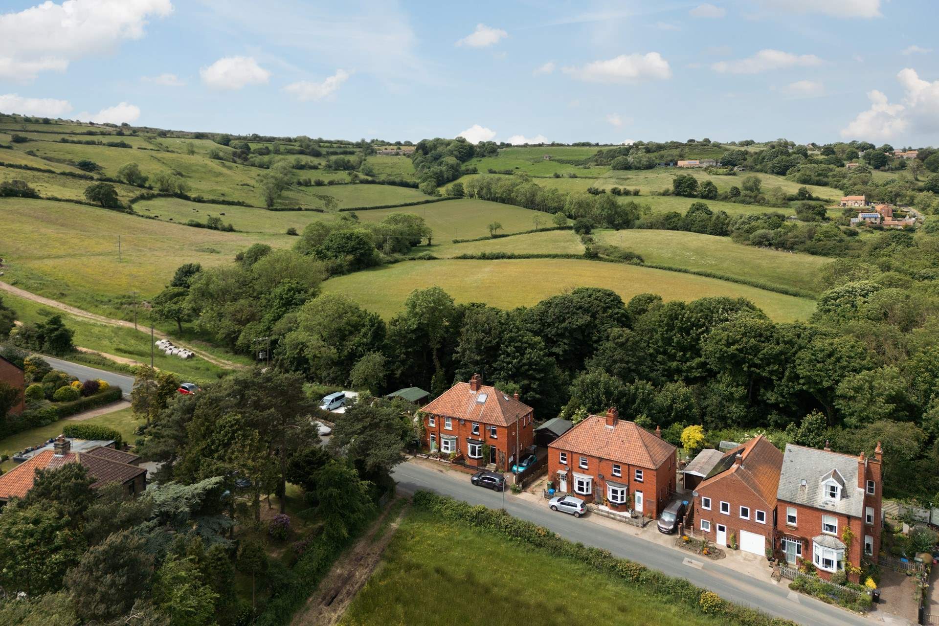 Briar Lea is set in the rolling hills close to the seaside villages of Robin Hood's Bay and Whitby.