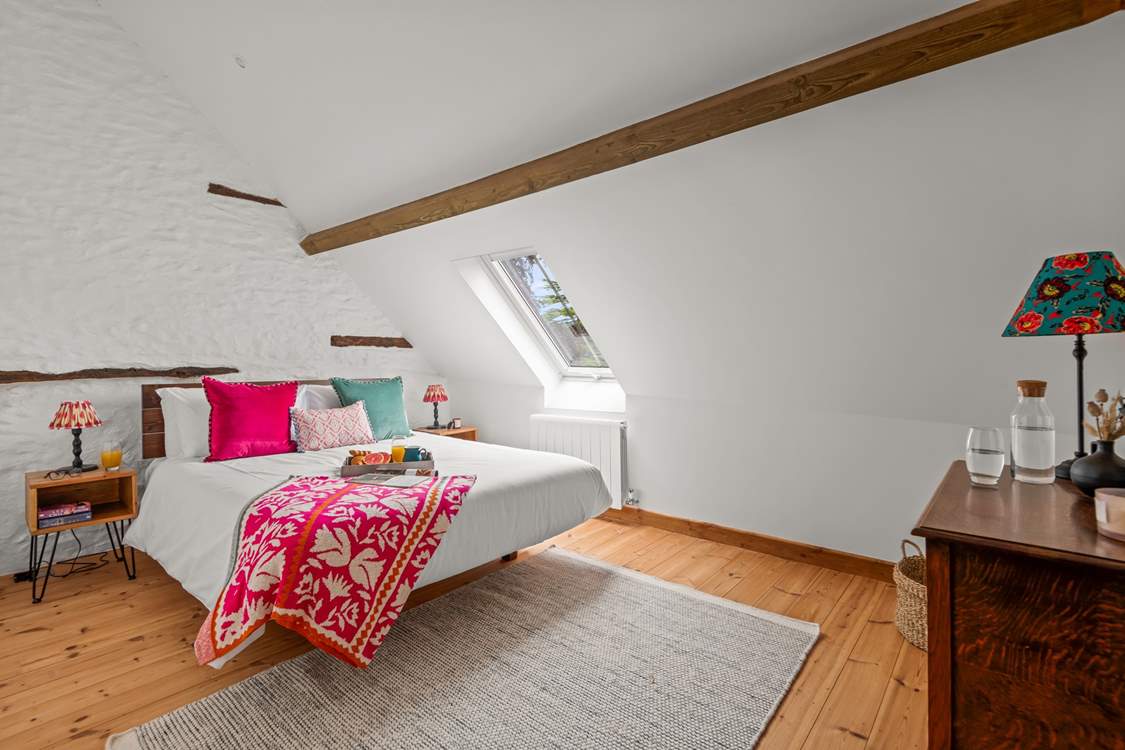 The bedrooms are bursting with colour and light.