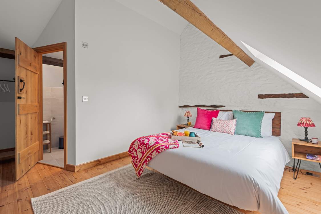 Bedroom 2 is home to this superb king-size bed.