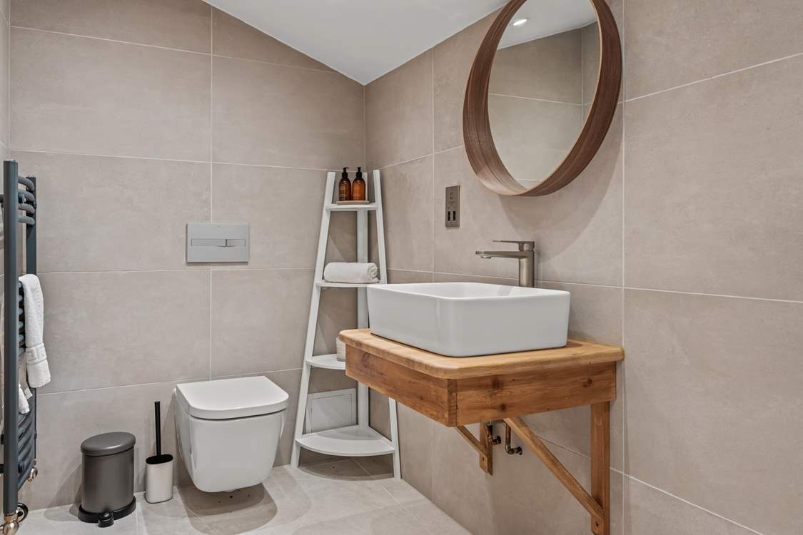 The wet-room on the ground floor, close to Bedroom 1.