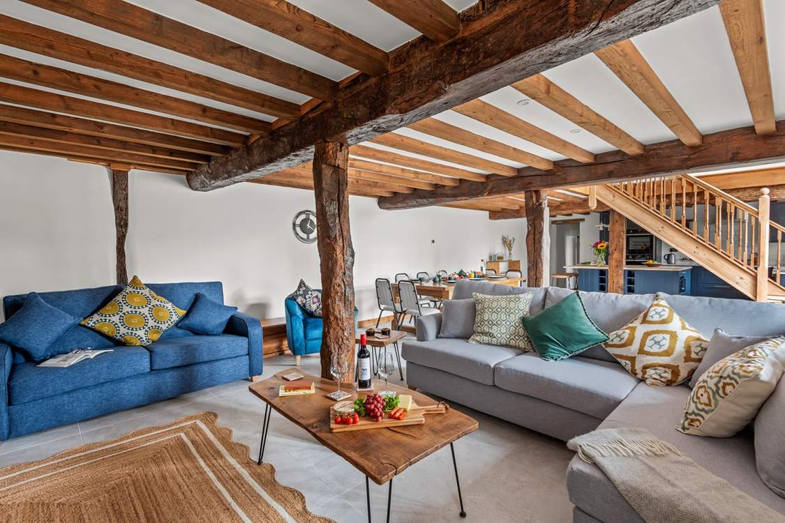 The beautiful wooden beams are such a fantastic feature which run throughout this beautiful barn.