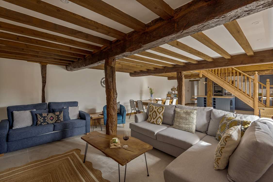 The beautiful wooden beams are such a fantastic feature which run throughout this beautiful barn.