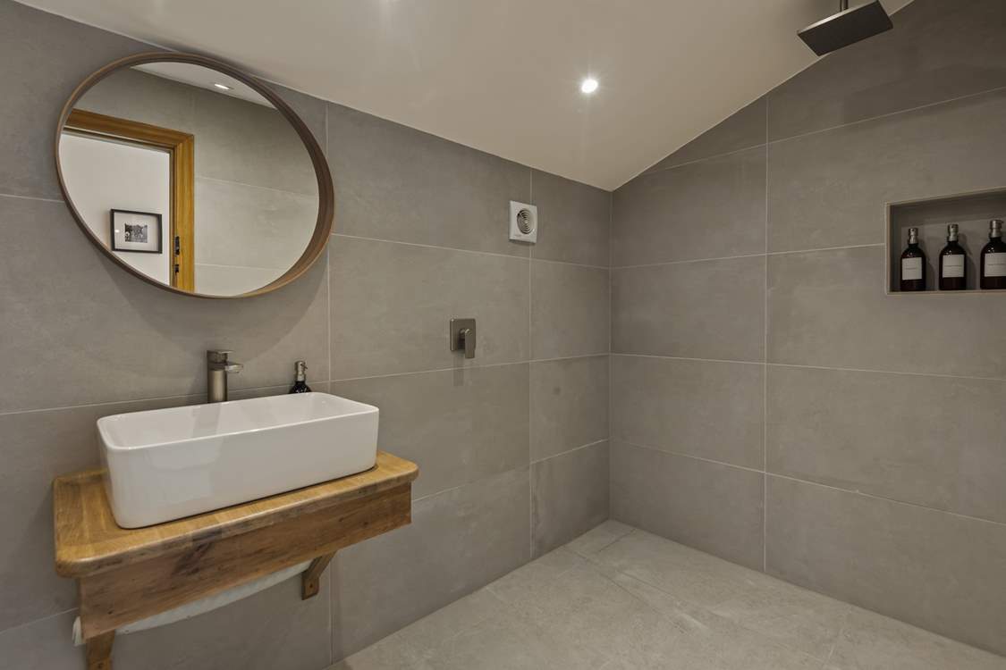 Just down the hallway from Bedroom 1 is the wet-room.