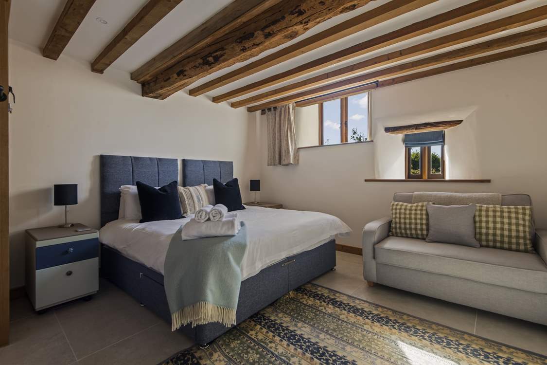 Bedroom 1 on the ground floor is home to this beautiful super-king size bed, which can be configured as a twin on request.