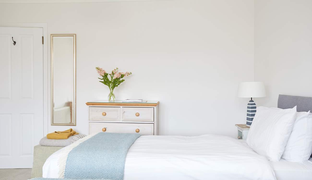 Decorated in calming colours to ensure a good night's sleep.