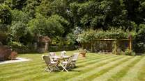 Great for kids to play in or adults to enjoy an afternoon tipple.