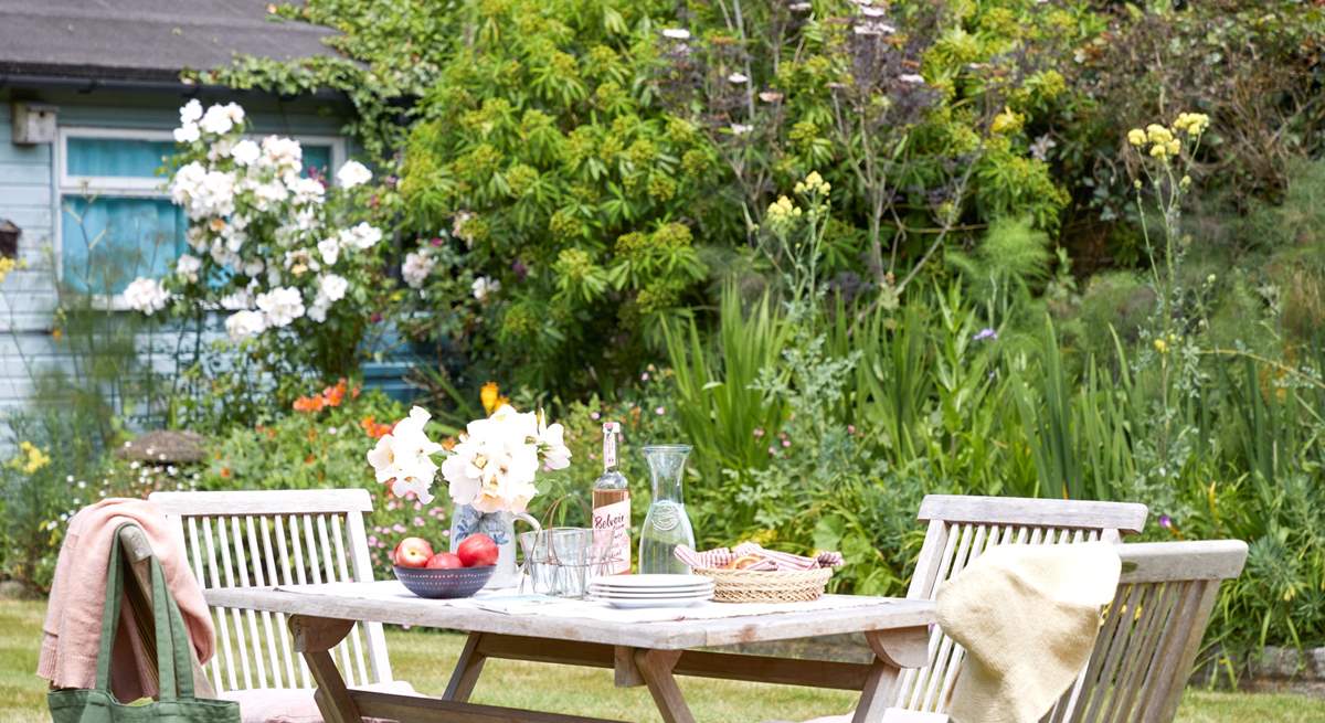 After a day out and about exploring enjoy some al fresco dining in the garden.