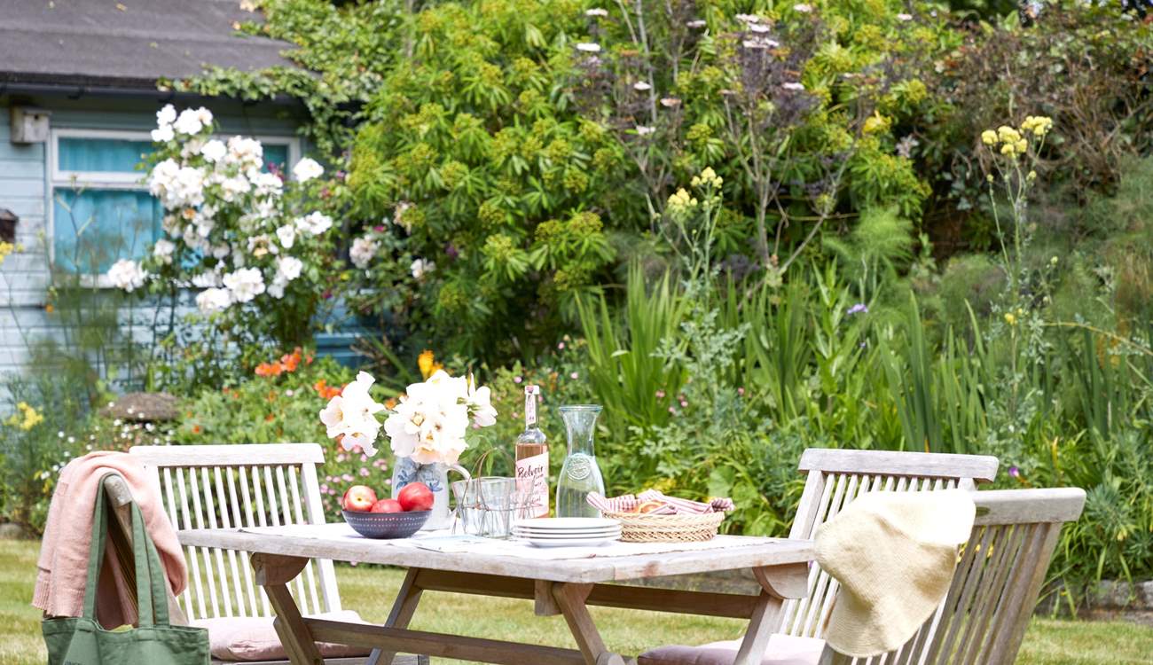 After a day out and about exploring enjoy some al fresco dining in the garden.
