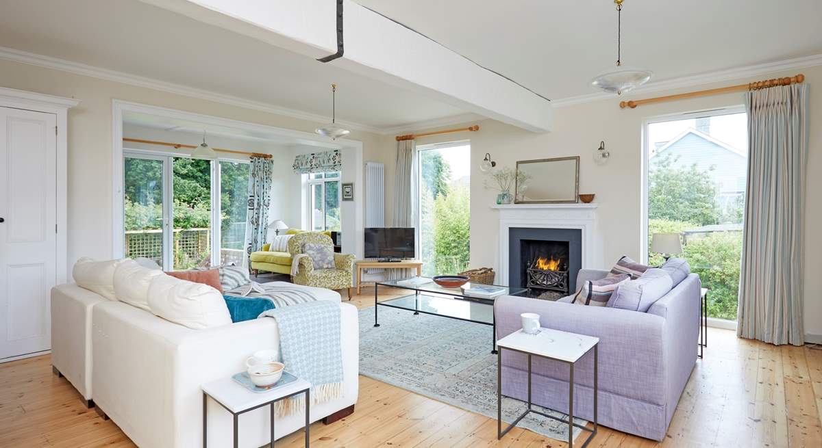 The light and airy living space awaits and in the cooler months curl up in front of the fire.