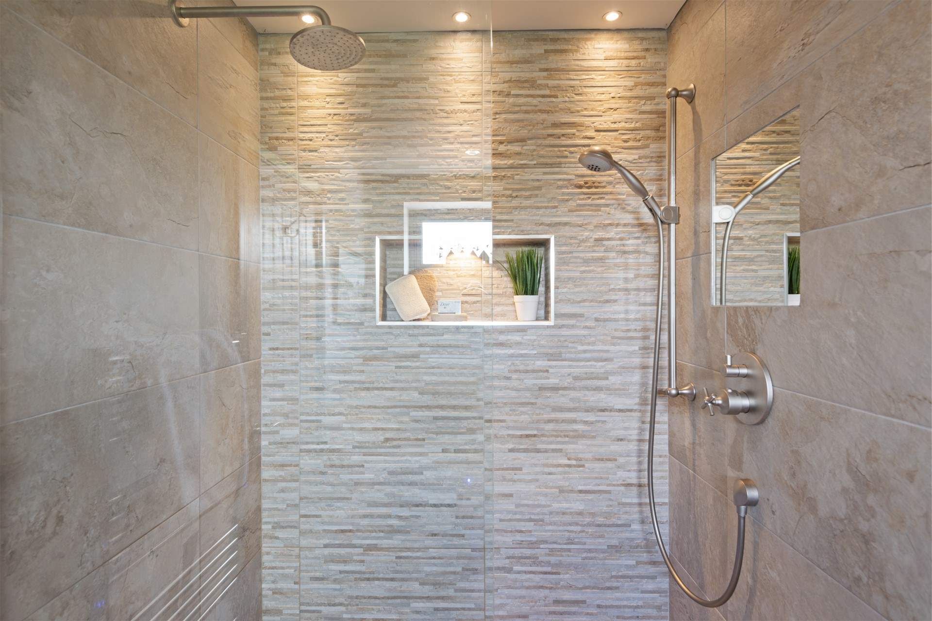 Enjoy a power shower following an action packed day of relaxing.