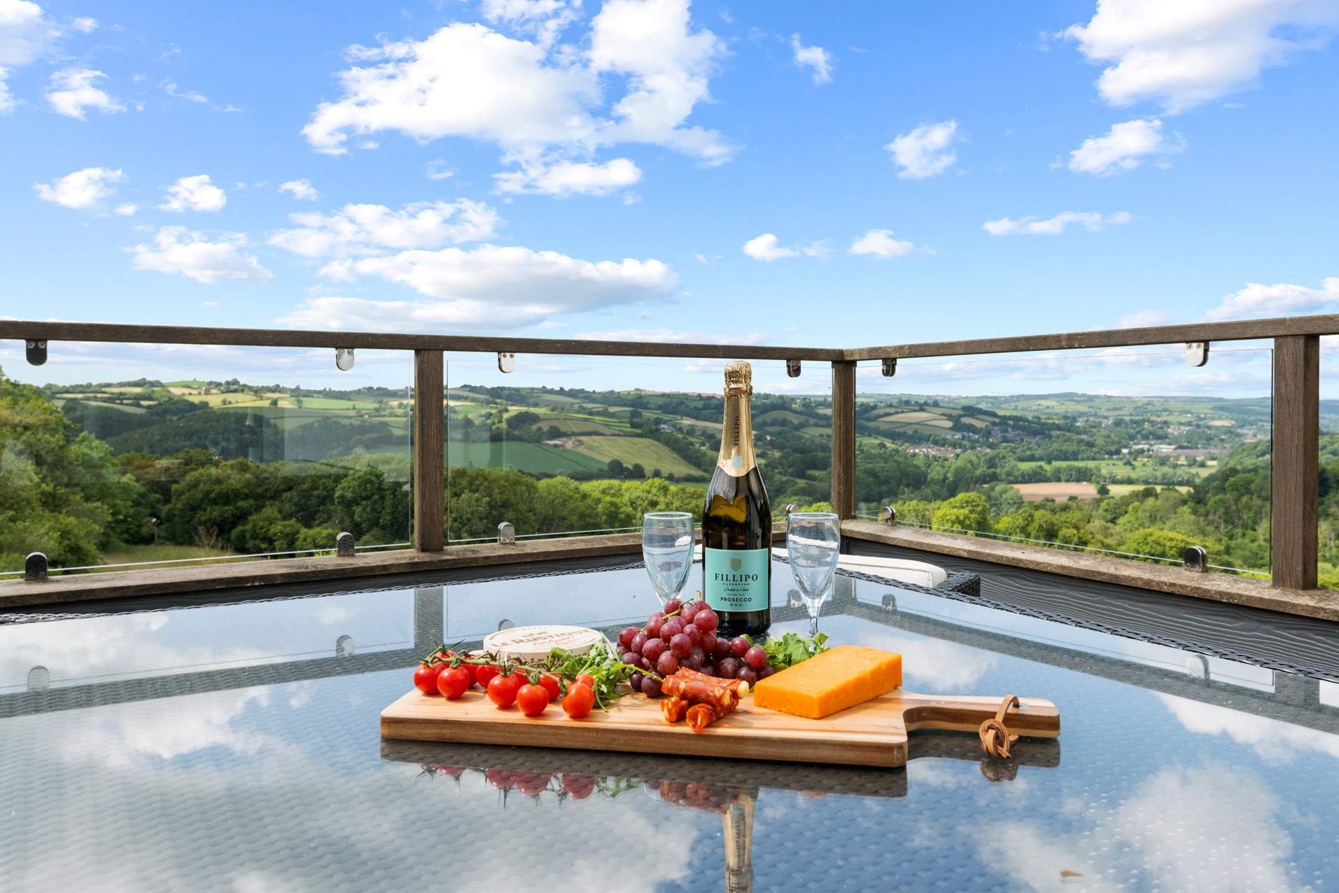 Picture perfect setting at Backswood Cottage from bedroom 2.