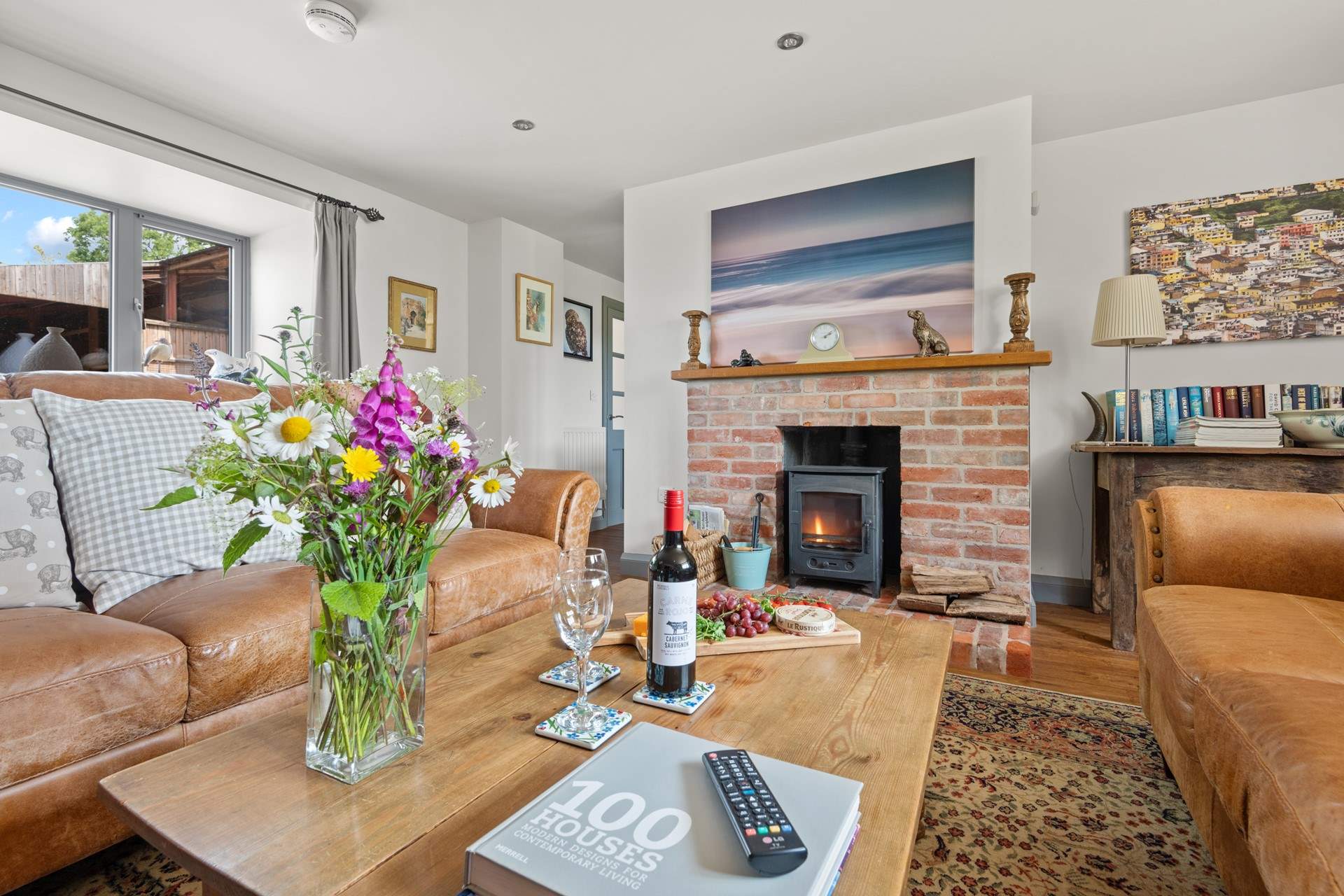 Light the wood-burner and relax, planning tomorrow's adventures.