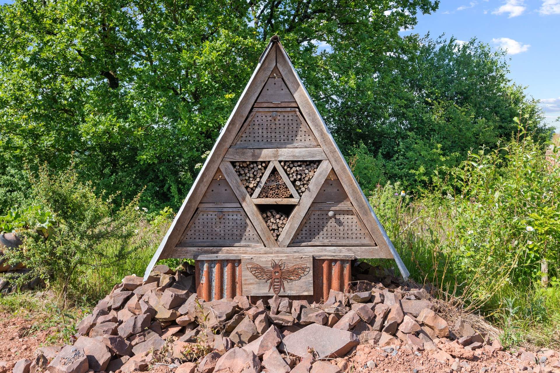 The incredible bee garden.