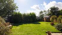 The lawn makes a great football pitch or just space to watch the birds and bees.