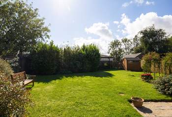 The lawn makes a great football pitch or just space to watch the birds and bees.