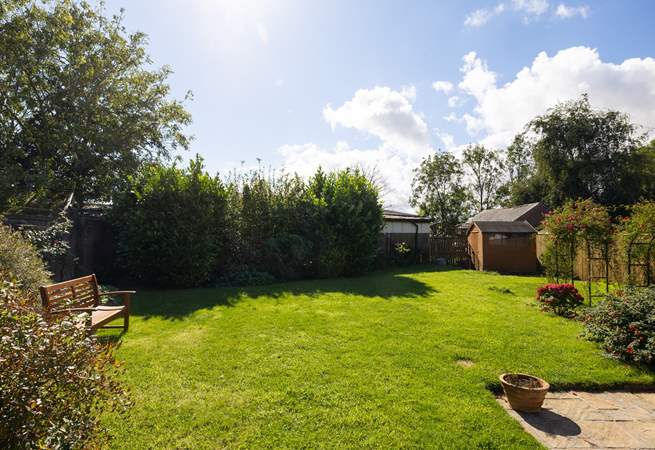 The lawn makes a great football pitch or just space to watch the birds and bees.