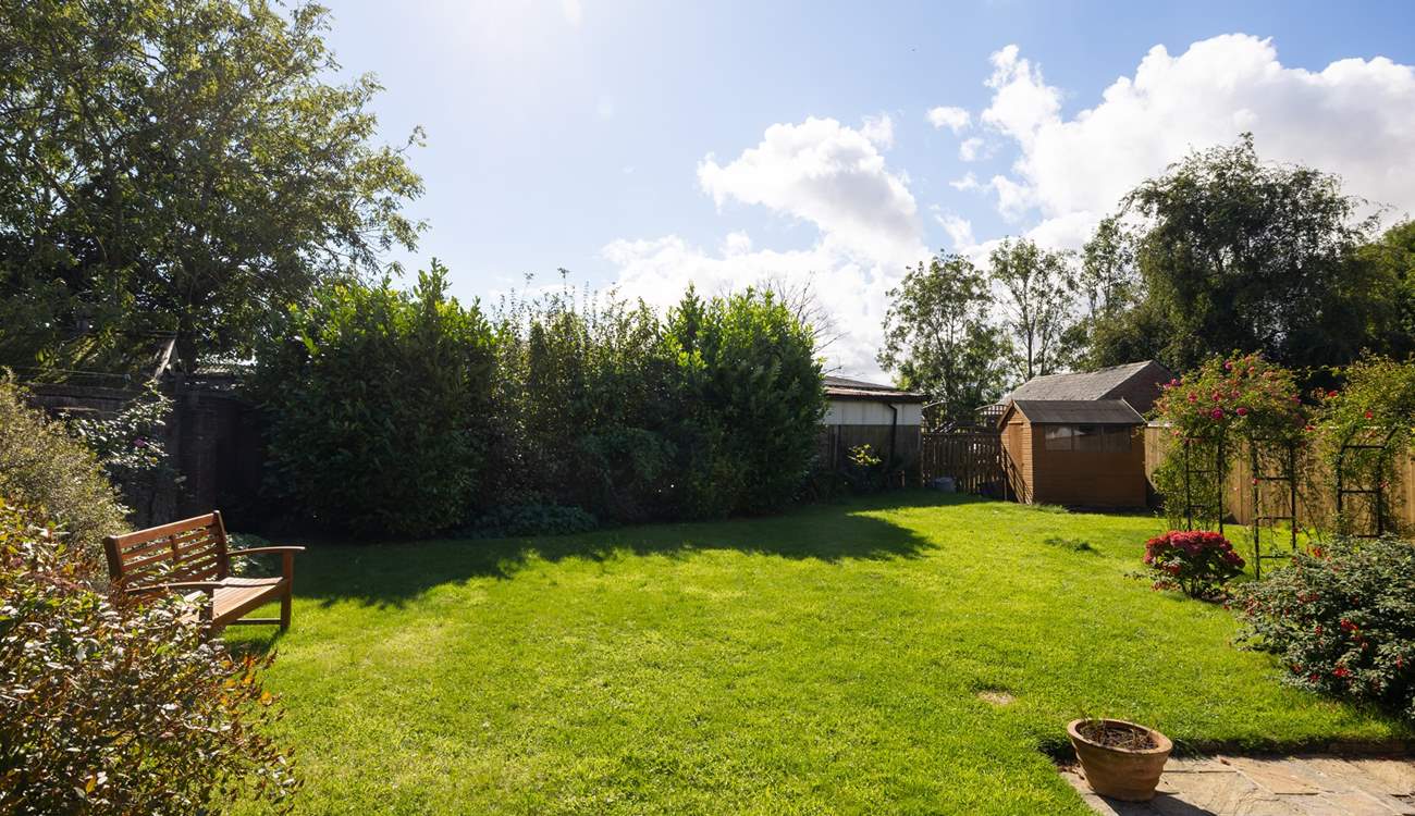 The lawn makes a great football pitch or just space to watch the birds and bees.