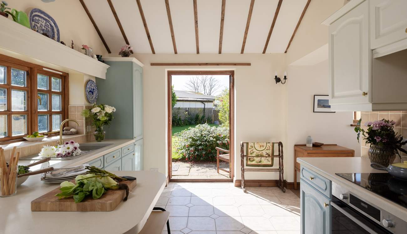 Light floods through and highlights the original features.