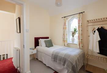 The single bedroom is such a restful space.