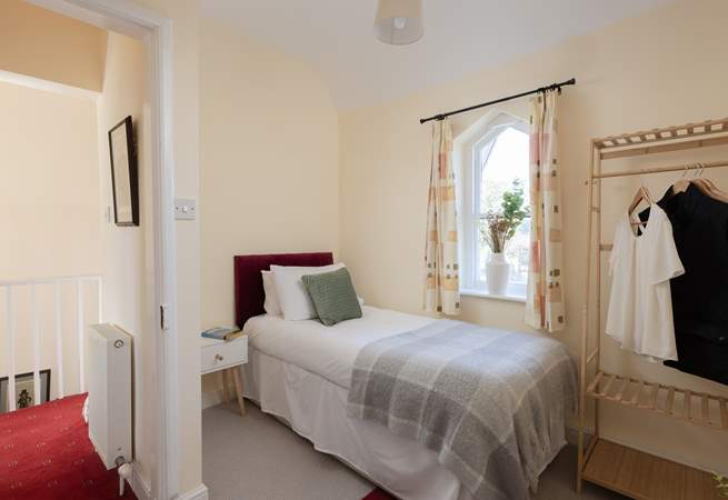 The single bedroom is such a restful space.