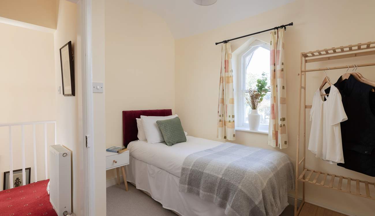 The single bedroom is such a restful space.