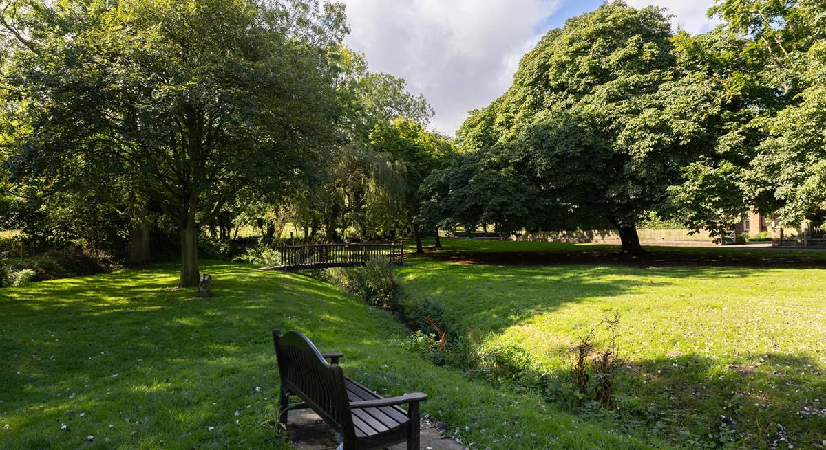 A lovely green space to sit and contemplate.