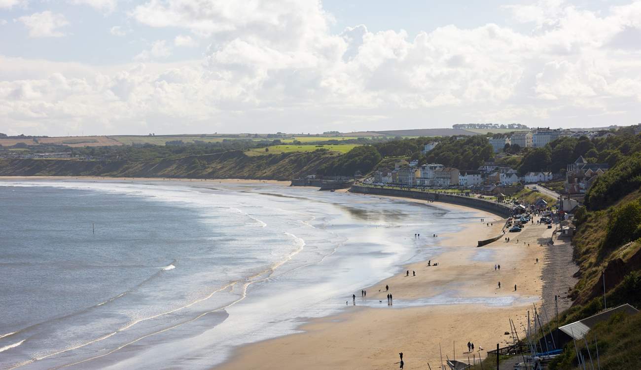 Filey beach in all it's glory.