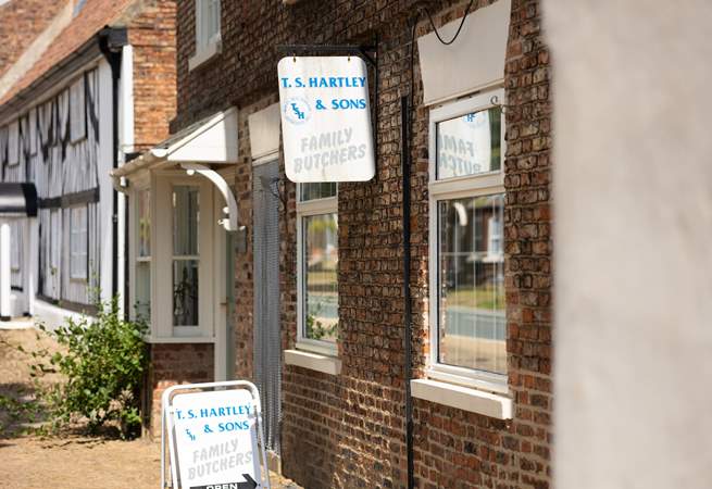 Only steps to the local butcher. 