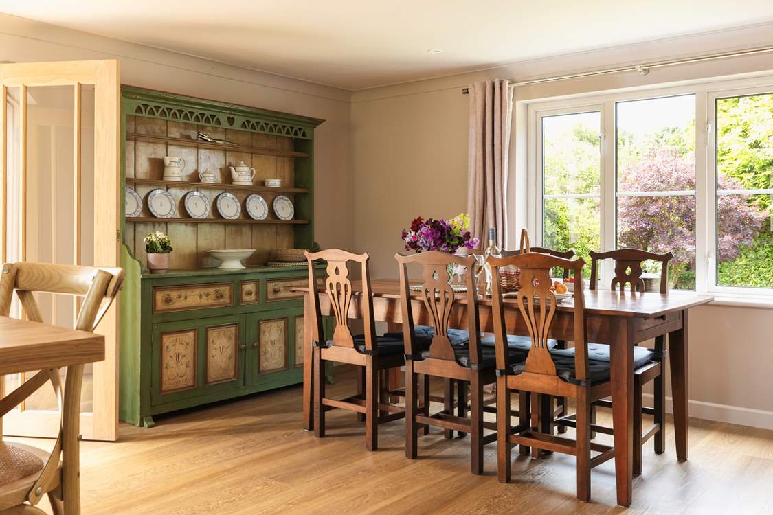 Holiday meals at the ready... (there are two more chairs available to use at the table).